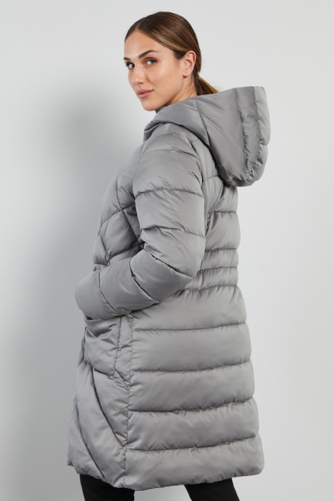 Imbottito lungo con cappuccio