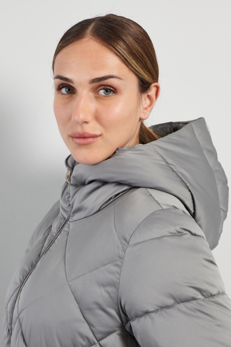 Imbottito lungo con cappuccio