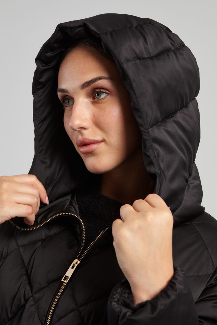 Long hooded padded jacket  Intrend - 4