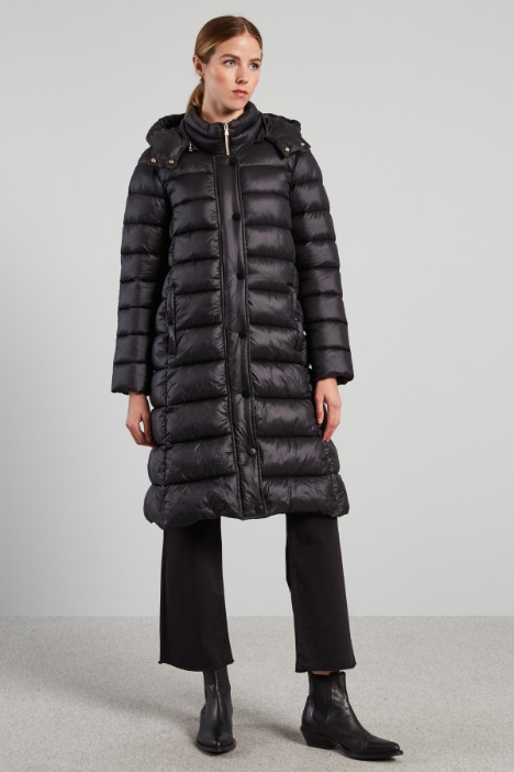 Long belted padded jacket Intrend