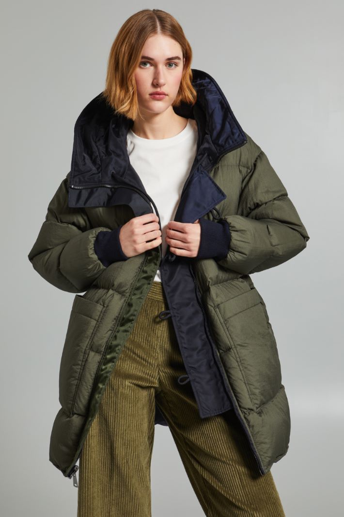 Reversible water-repellent twill parka Intrend - 4