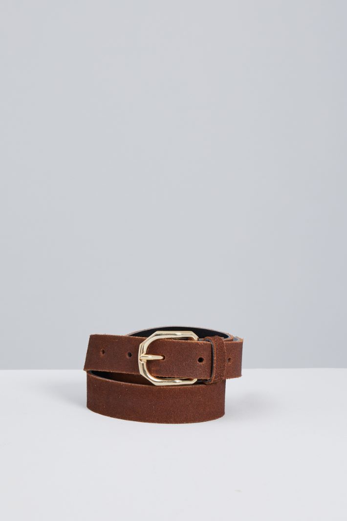 Belt with hexagonal buckle Intrend