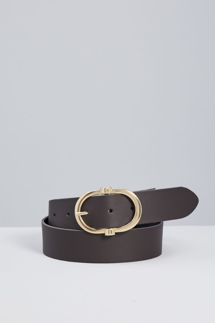 Belt with oval buckle Intrend