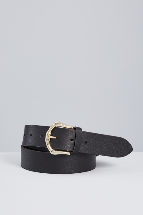 Hammered leather belt Intrend