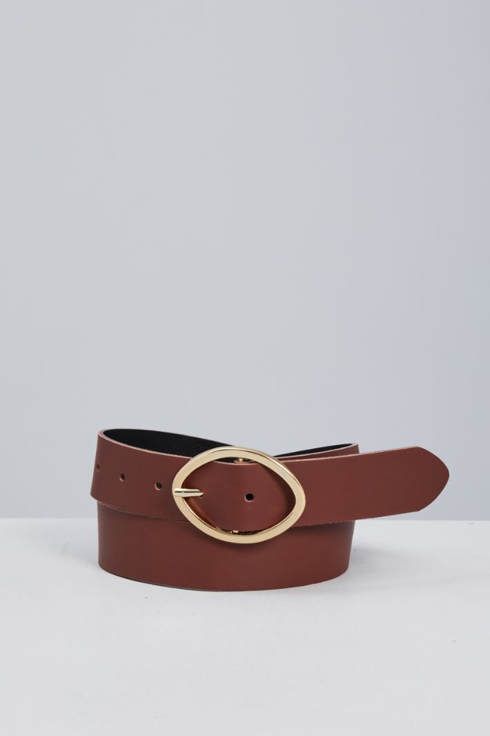 Belt with oval buckle Intrend