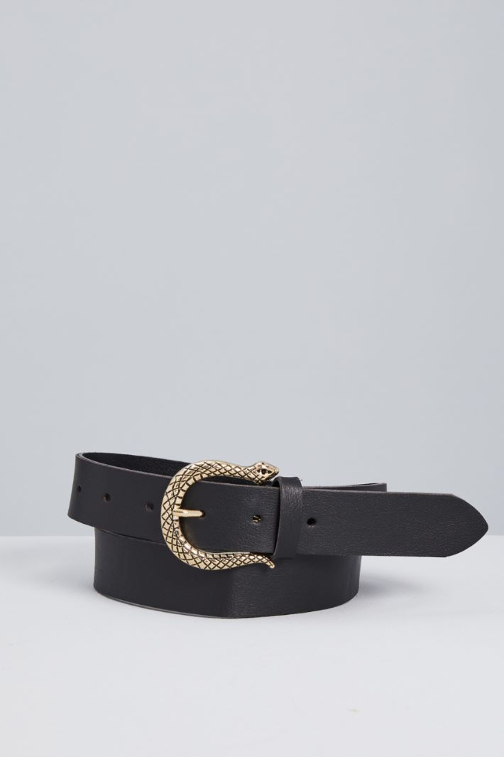 Belt with inlaid buckle Intrend