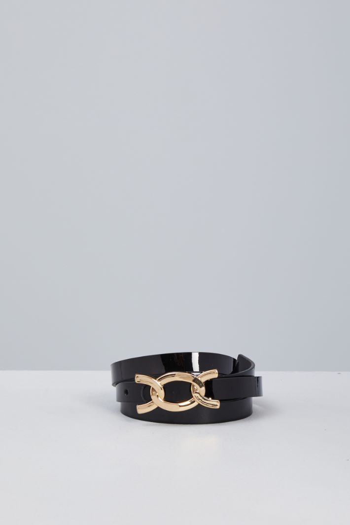 Thin belt patent finish  Intrend