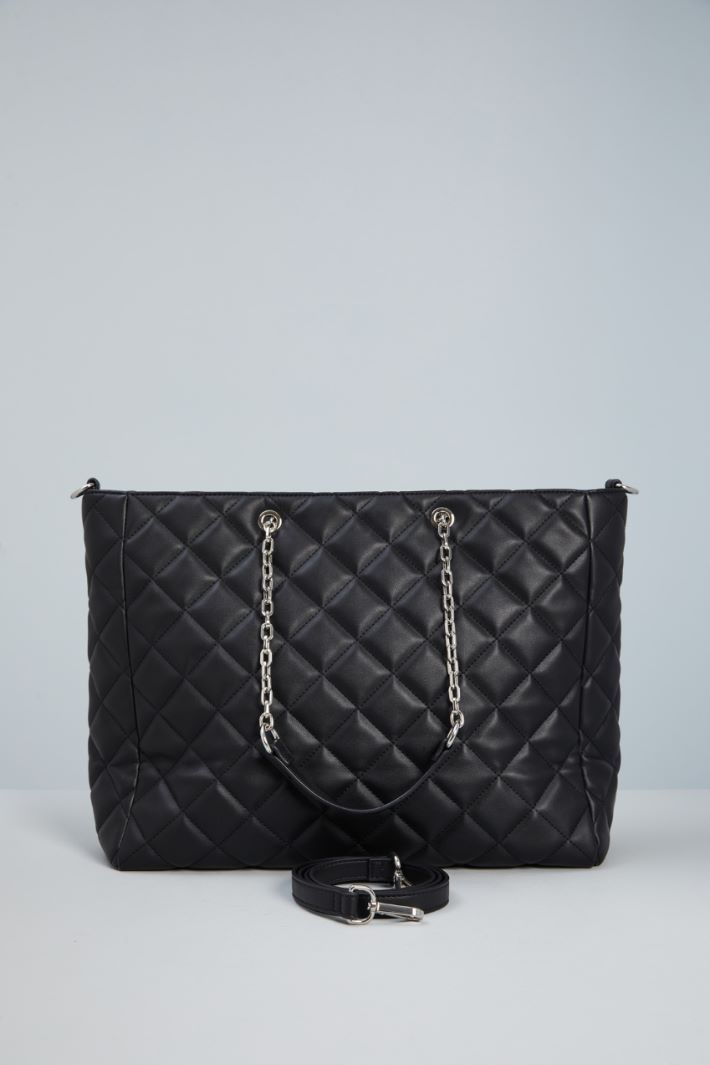 Quilted shopping tote Intrend - 3