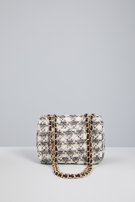 Borsa a tracolla in tweed