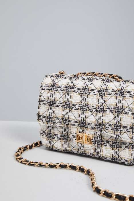 Borsa a tracolla in tweed