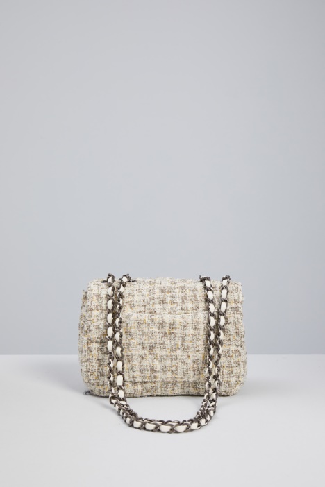 Borsa a tracolla in tweed