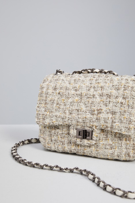 Borsa a tracolla in tweed