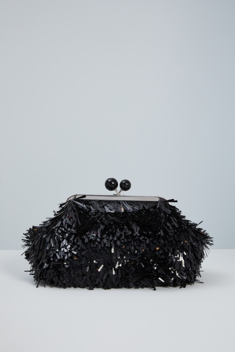 Clutch con paillettes allungate Intrend