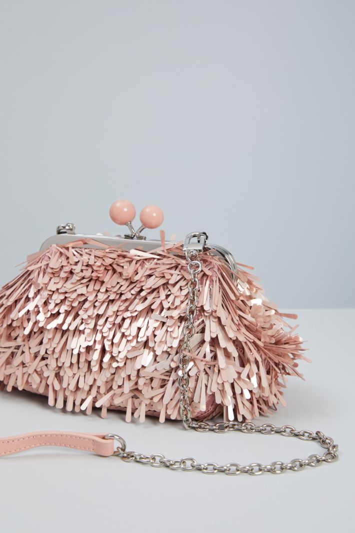 Clutch con paillettes allungate Intrend - 4