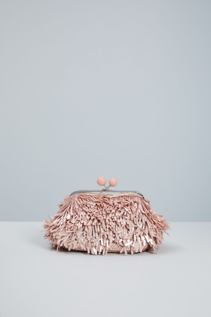 Clutch con paillettes allungate Intrend