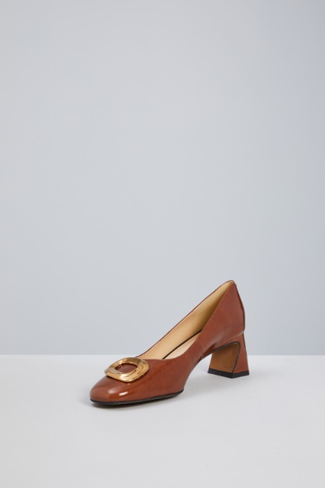 Décollette con fibbia metallica