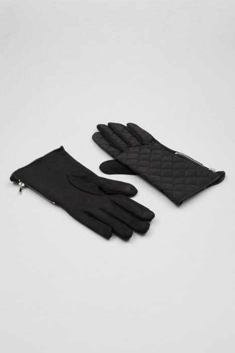 Gloves with canvas insert Intrend