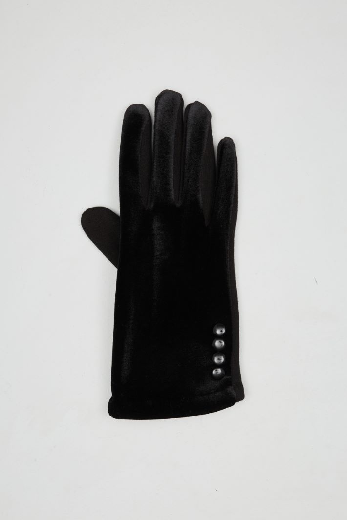 Jersey and velvet gloves Intrend - 2