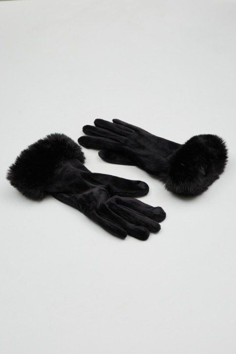 Velvet gloves Intrend