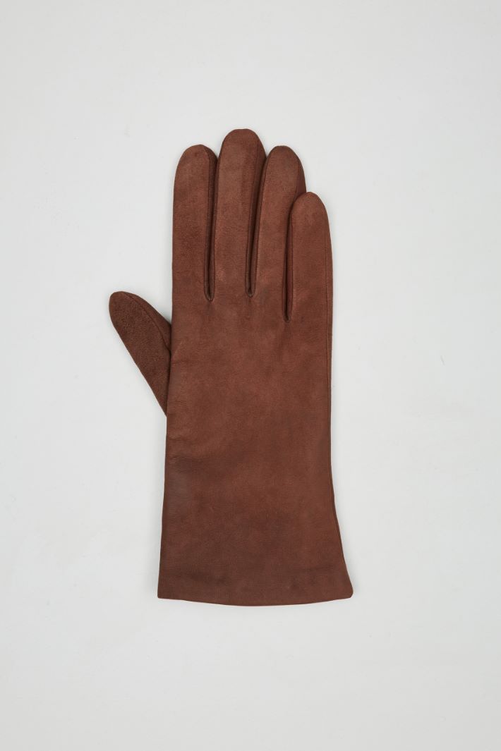 Matte leather gloves Intrend - 2