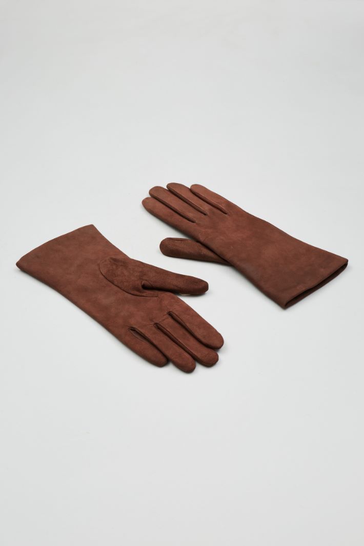 Matte leather gloves Intrend