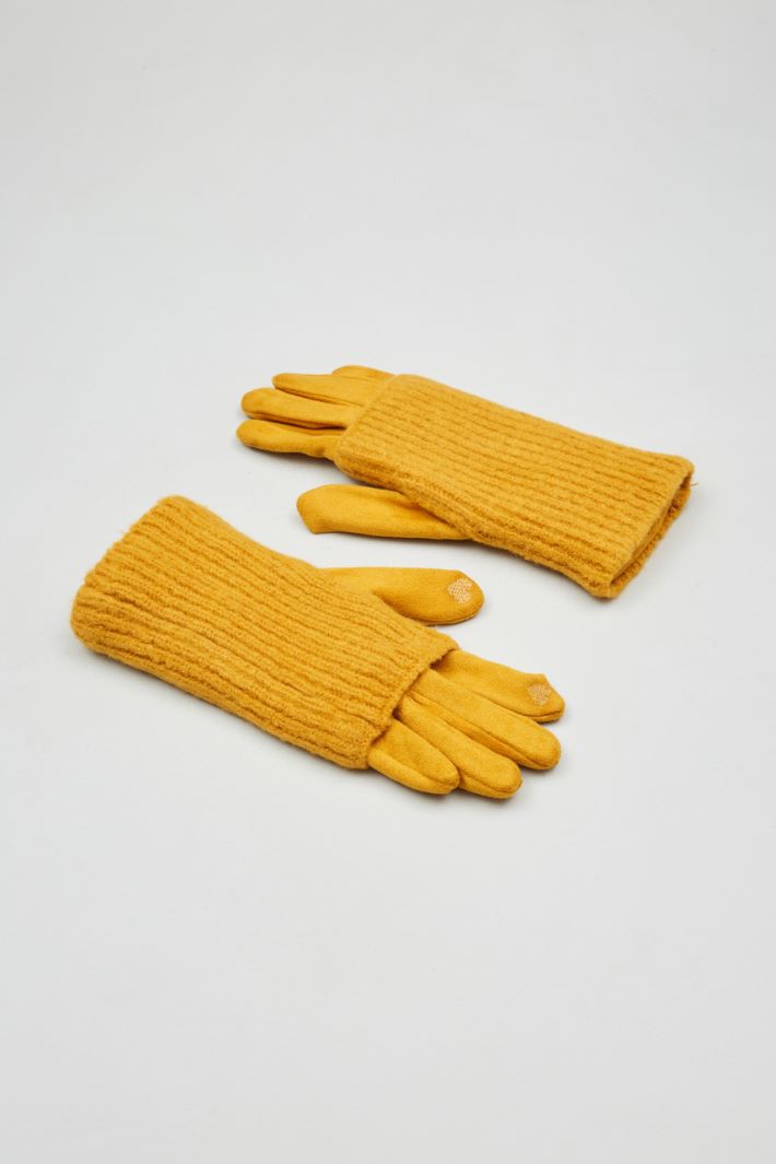 Gloves with wool sleeves Intrend