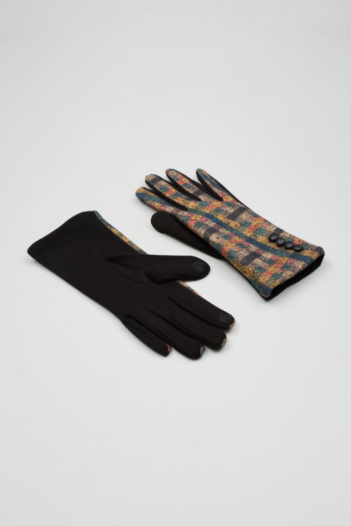 Gloves with patterned insert Intrend