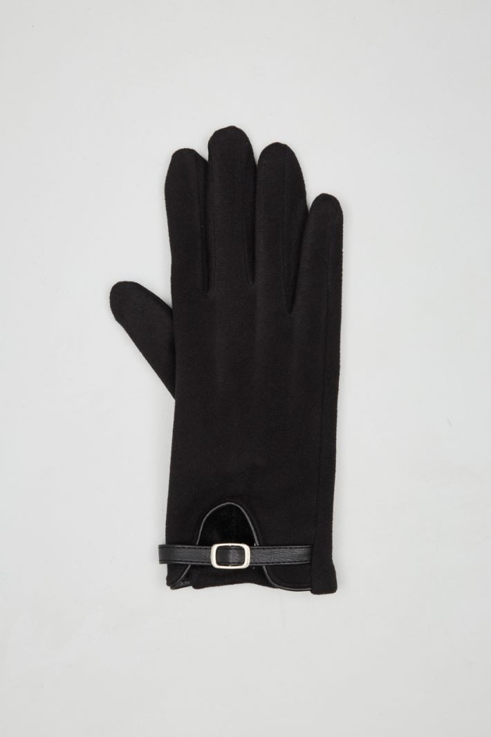 Jersey gloves with strap Intrend - 2