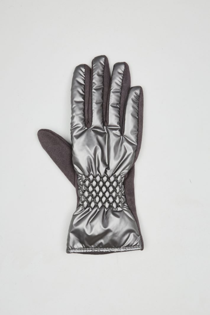 Gloves with a metallic finish Intrend - 2