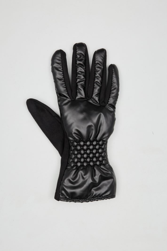 Gloves with a metallic finish Intrend - 2