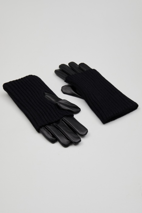 Gloves with knitted cuff Intrend