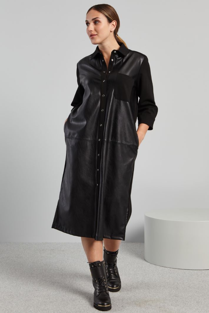 Midi shirt dress with pocket Intrend - 3