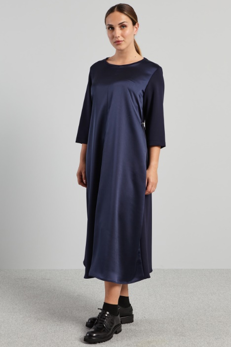 Abito in jersey e raso