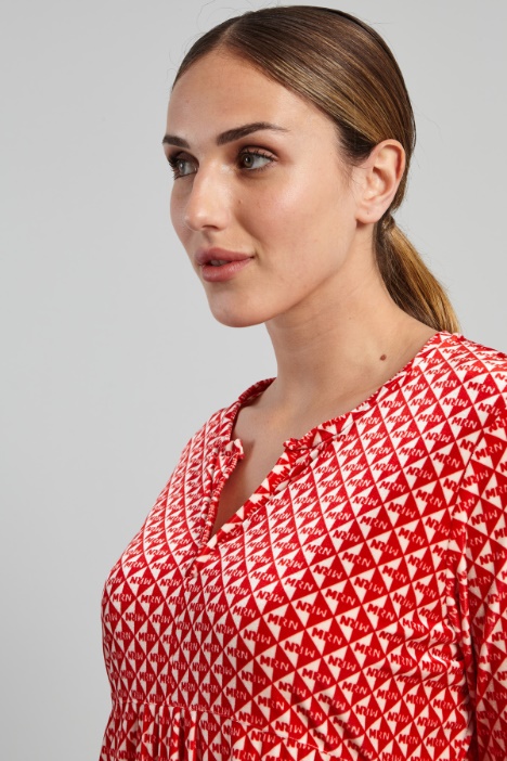 Abito lungo stampato