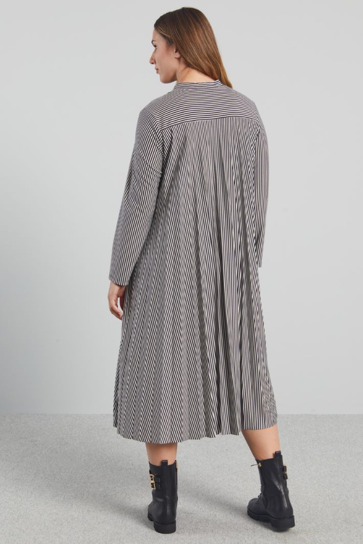 Pleated jersey shirt dress Intrend - 2