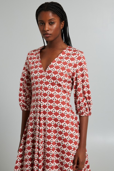 Abito con maniche a palloncino