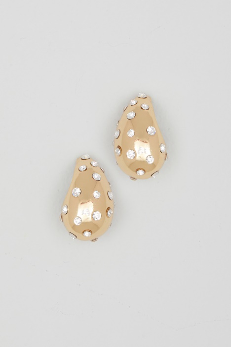 Drop earrings with rhinestones Intrend