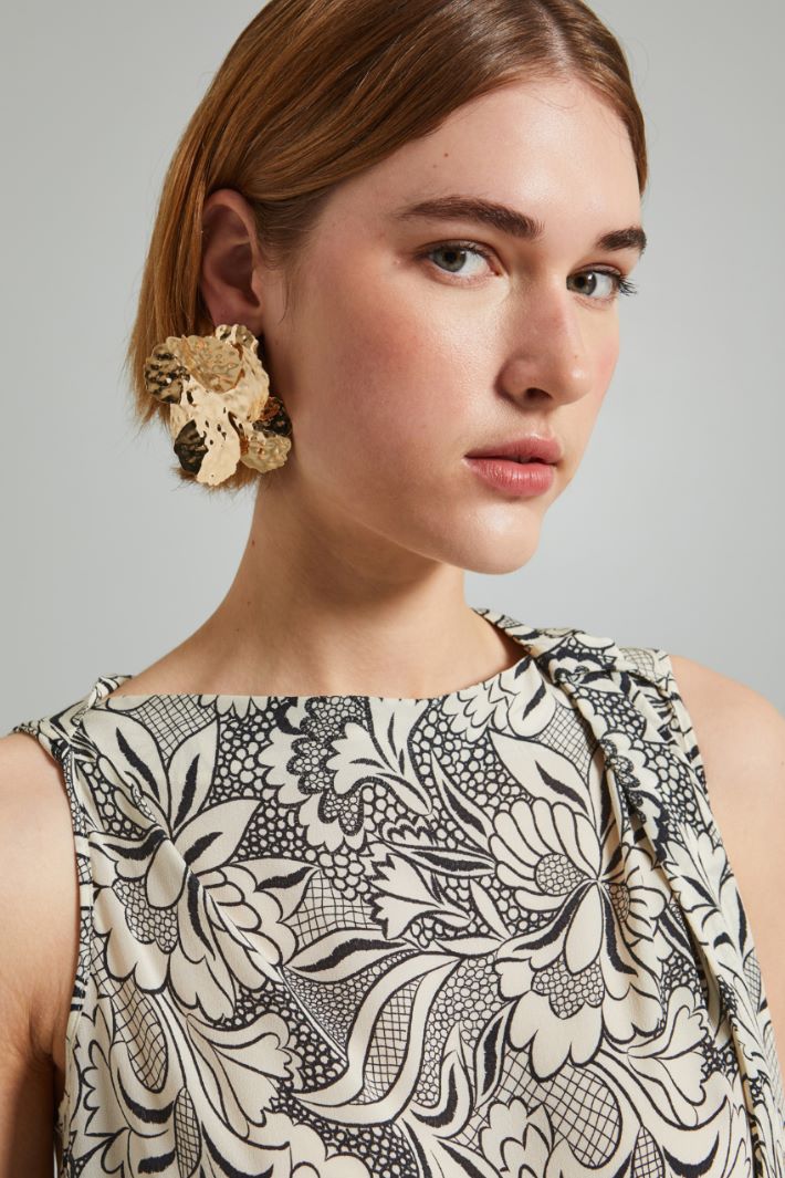 Maxi floral earrings Intrend - 3