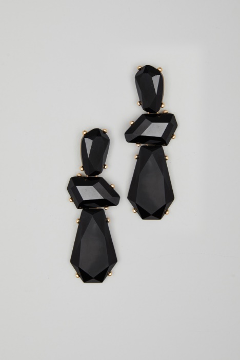 Earrings with asymmetrical stones Intrend