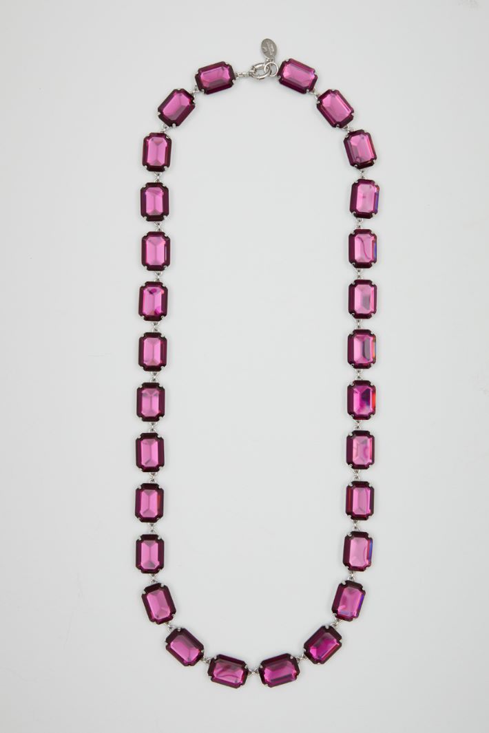 Long necklace with bezels Intrend