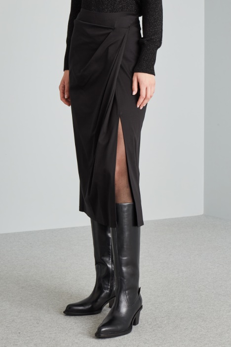 Gonna in jersey con nodo