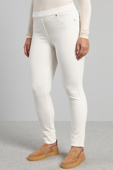 Leggings in jersey diagonale