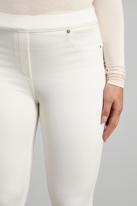 Leggings in jersey diagonale