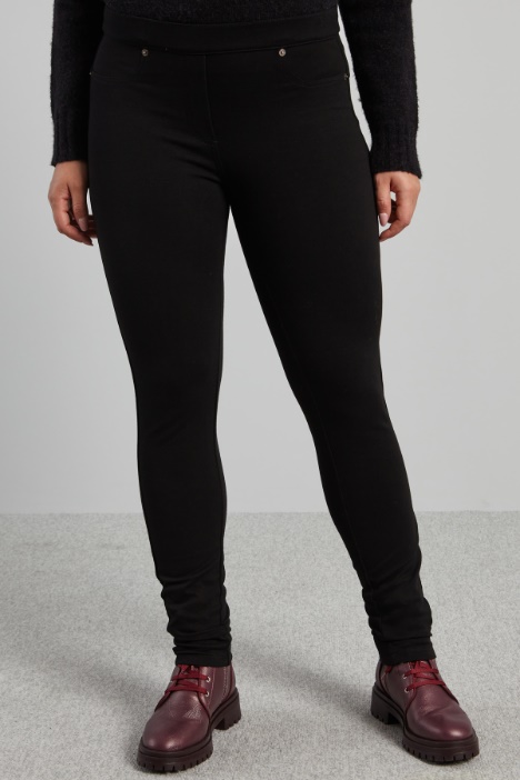 Leggings in jersey diagonale