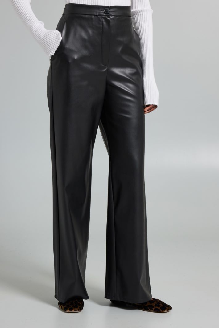 Faux leather trousers Intrend - 3