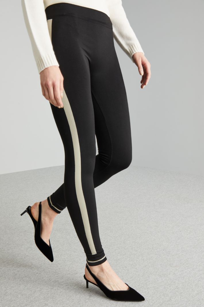 Leggings with contrasting bands Intrend - 3