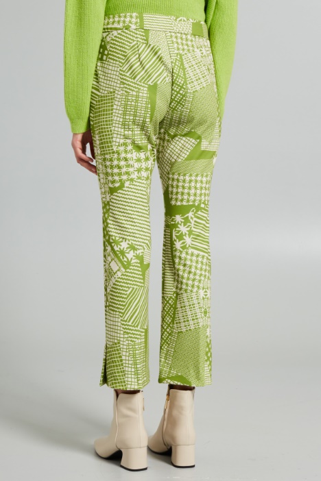 Pantaloni in jersey stampato