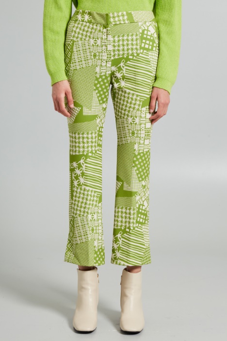 Pantaloni in jersey stampato