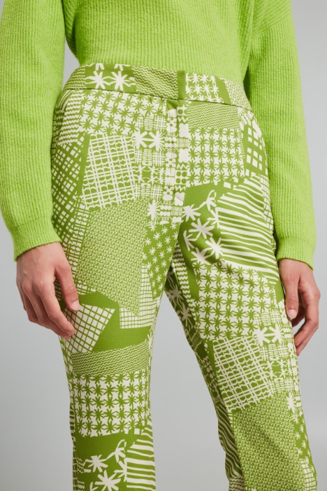Pantaloni in jersey stampato