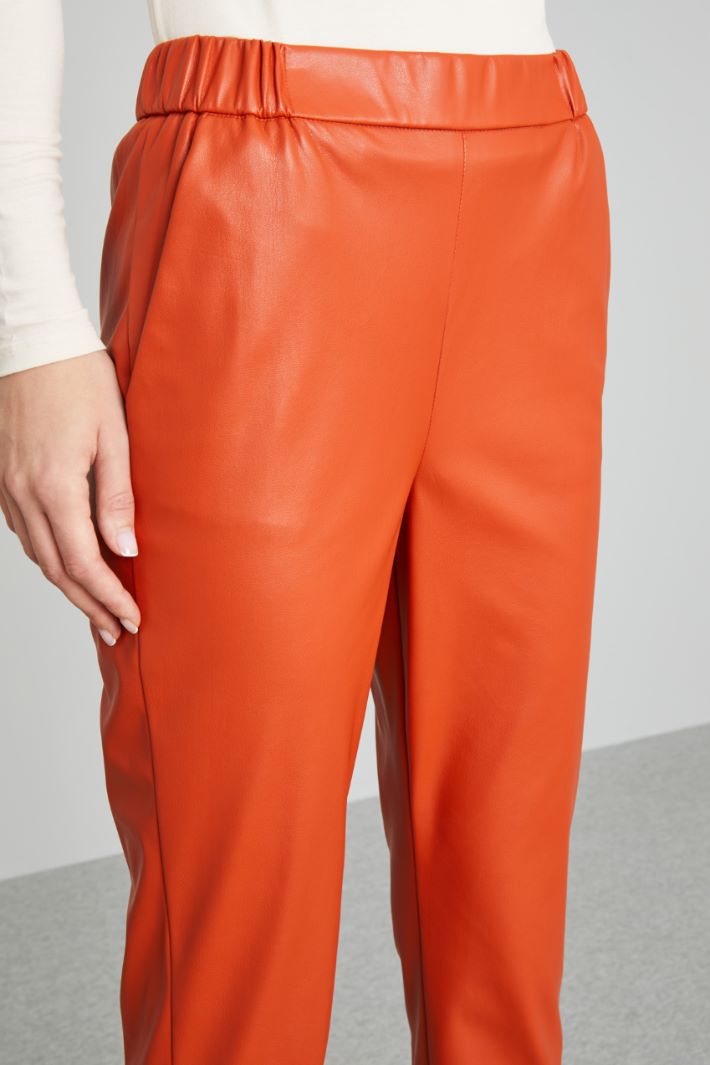 Faux leather cigarette trousers Intrend - 4